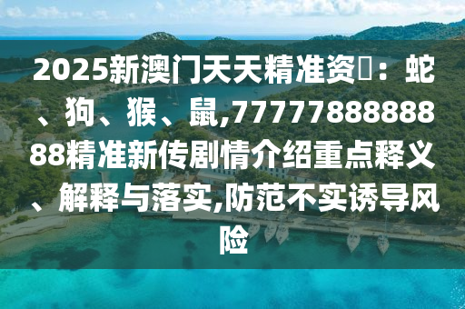 2025新澳門天天精準(zhǔn)資枓：蛇、狗、猴、鼠,7777788888888精準(zhǔn)新傳劇情介紹重點(diǎn)釋義、解釋與落實(shí),防范不實(shí)誘導(dǎo)風(fēng)險(xiǎn)