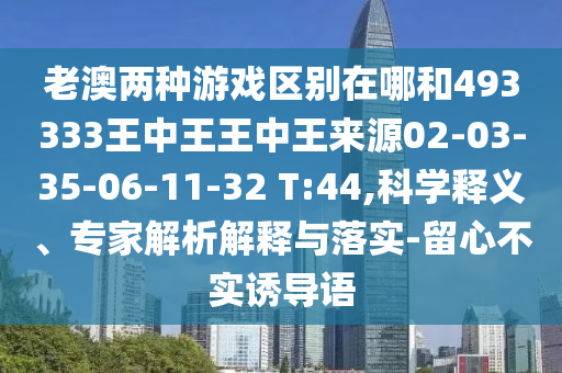 老澳兩種游戲區(qū)別在哪和493333王中王王中王來源02-03-35-06-11-32 T:44,科學(xué)釋義、專家解析解釋與落實(shí)-留心不實(shí)誘導(dǎo)語
